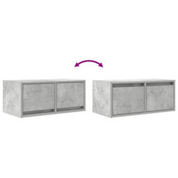 Berkfield Tv Cabinet Concrete Grey 60X31X25.5 Cm Engineered Wood - thumbnail 9