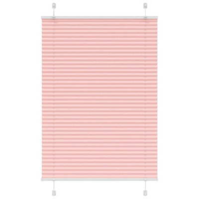 Berkfield Pleated Blind Pink 85X150 Cm Fabric Width 84.4 Cm Polyester - image 1