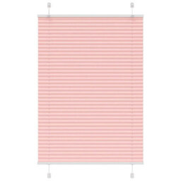 Berkfield Pleated Blind Pink 85X150 Cm Fabric Width 84.4 Cm Polyester