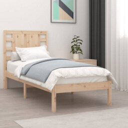 Berkfield Bed Frame Solid Wood 90X190 Cm 3Ft Single - thumbnail 1