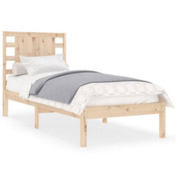 Berkfield Bed Frame Solid Wood 90X190 Cm 3Ft Single - thumbnail 2