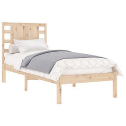 Berkfield Bed Frame Solid Wood 90X190 Cm 3Ft Single - thumbnail 3