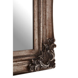 Orsina Carved Frame Antique Bronze Wall Mirror, Full Size Traditional Mirror, Weathered Bronze Decorative Mirror - thumbnail 4