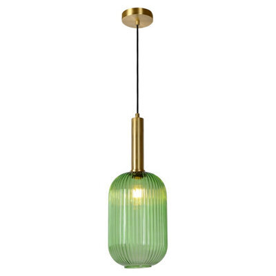 Lucide Maloto 20 Glass Ceiling Pendant Light Green - image 1