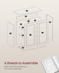 Ledrem Wall Storage Cabinet With Adjustable Shelves, Medicine Cabinet For Bathroom, Space-Saving, White - thumbnail 6