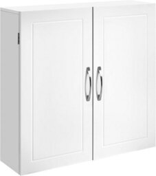 Ledrem Wall Storage Cabinet With Adjustable Shelves, Medicine Cabinet For Bathroom, Space-Saving, White - thumbnail 7