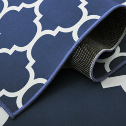 Oxford Homeware Printed Rug, Non-Slip Pets Friendly, Living Room Rugs And Bedroom Rugs, (Ava Navy, 160X230Cm) - thumbnail 2