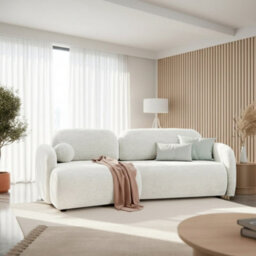 Galeria Corner Sofa Bed With Storage Universal White