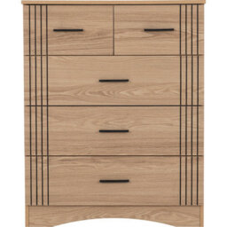 Seconique Tessa 3+2 Drawer Chest - Natural Oak Effect - thumbnail 4