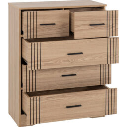Seconique Tessa 3+2 Drawer Chest - Natural Oak Effect - thumbnail 3