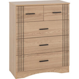 Seconique Tessa 3+2 Drawer Chest - Natural Oak Effect - thumbnail 2