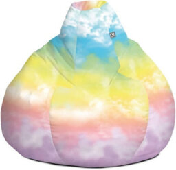 rucomfy Beanbags Rucomfy Indoor Tie Dye Bean Bag - Multi Colour Classic Kids Bean Bag Chair - thumbnail 2