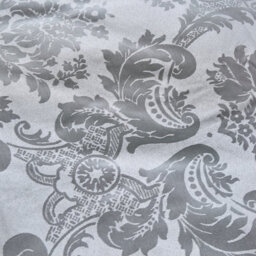 Catherine Lansfield Bedding Damask Jacquard Duvet Cover Set With Pillowcase Silver Grey - thumbnail 3