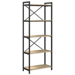 Berkfield Modern Bookcase Sonoma Oak 60 X 30 X 153 Cm Engineered Wood - thumbnail 1