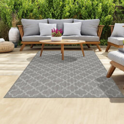 Homeart Outdoor Rugs Easy Cleaning Area Rugs For Balcony,garden,picnic,uv Weather Resistant D.blue Cream, 200 X 290 Cm - thumbnail 2