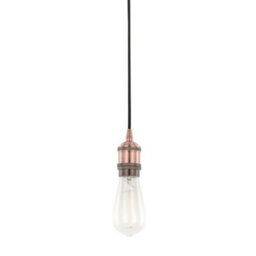 Luminosa Lighting Luminosa Modern Hanging Pendant Lamp Holders Red Copper 1 Light , E27