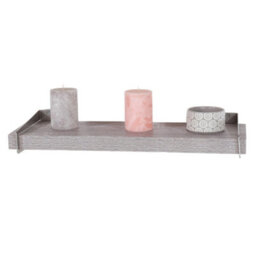 Core Products Chunky Grey Oak Effect Wall Shelf - Slide-On Brackets, Sturdy Storage, W80Cm X L19.5Cm X H3.8Cm - thumbnail 5
