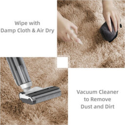Ameha Tye Dye Beige Super Soft Shaggy Rug Non Slip Large Bedroom Living Room Area Carpet Indoor/outdoor Floor Mat 160X230 Cm - thumbnail 8