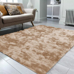 Ameha Tye Dye Beige Super Soft Shaggy Rug Non Slip Large Bedroom Living Room Area Carpet Indoor/outdoor Floor Mat 160X230 Cm - thumbnail 2