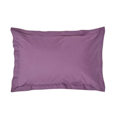 Homescapes Grape Egyptian Cotton Oxford Pillowcase 200 Tc, Standard Size - image 1
