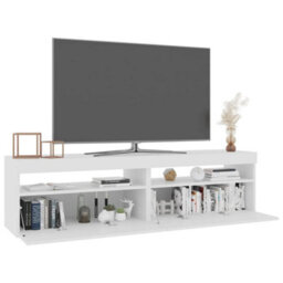 Walplus Tv Cabinets 2 Pcs With Led Lights White 75X35X40 Cm - thumbnail 3