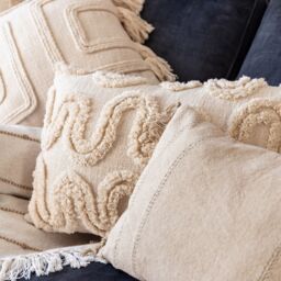 Gallery™ Sambhar Natural Textured Indoor Cushion, (L)55Cm X (W)35Cm - thumbnail 3