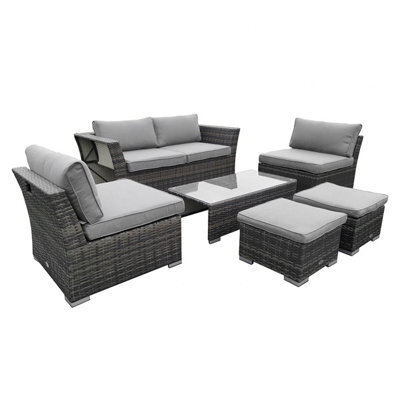 Charles Bentley St Tropez Rattan Lounge Set - Outdoor Space Saving Furniture - image 1