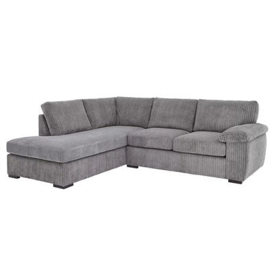 Monroe Amalfi Jumbo Cord Left Hand Corner Grey