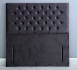 Comfy Deluxe 3Ft 54Inch  Mustard Plush Floorstanding Chesterfield  Headboard - thumbnail 1