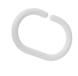 Cream Polyester 180X200 Shower Curtain (Width X Drop) W/ Rings - thumbnail 3