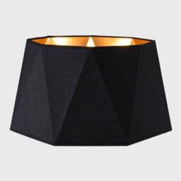 Valuelights Modern Black And Copper Geometric Design Floor Lamp Shade (D)46Cm - thumbnail 2
