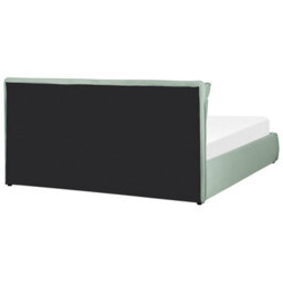 Beliani Ottoman Bed Velvet Bajonna 180 X 200 Cm (Eu Super King) Mint Green - thumbnail 8
