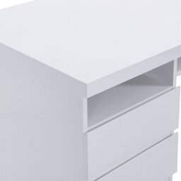 Furniture in Fashion Sydney High Gloss Computer Desk With 1 Door 3 Drawers In White - thumbnail 9