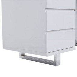 Furniture in Fashion Sydney High Gloss Computer Desk With 1 Door 3 Drawers In White - thumbnail 7