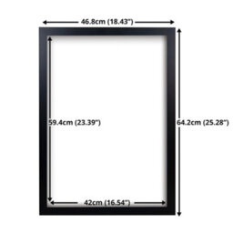 Gb Eye Contemporary Wooden Black Picture Frame - A2 - 42 X 59.4Cm - thumbnail 6
