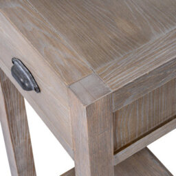 Haldon Collection Small 1 Drawer Lamp Table Compact Side Table - thumbnail 5