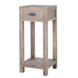 Haldon Collection Small 1 Drawer Lamp Table Compact Side Table - thumbnail 1