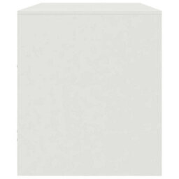 Berkfield Sturdy Tv Cabinet White 99X39X44 Cm Steel - thumbnail 8