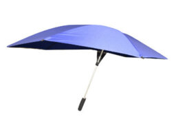 SecureFix Direct Strong Windproof Foldable Umbrella - Blue (Automatic Open Wind Resistant Brolly Sturdy) - thumbnail 1