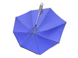 SecureFix Direct Strong Windproof Foldable Umbrella - Blue (Automatic Open Wind Resistant Brolly Sturdy) - thumbnail 3