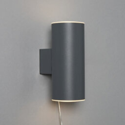 Litecraft Bao Anthracite Led Solar Outdoor Wall Light - thumbnail 5
