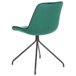 Beliani Set Of 2 Dining Chairs Navasota Velvet Emerald Green - thumbnail 6