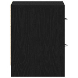 Berkfield Bedside Cabinet Black Oak 40X30X40 Cm Engineered Wood - thumbnail 7