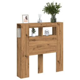 Berkfield Led Headboard Artisan Oak 100X18.5X103.5 Cm Engineered Wood - thumbnail 5