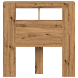 Berkfield Led Headboard Artisan Oak 100X18.5X103.5 Cm Engineered Wood - thumbnail 6