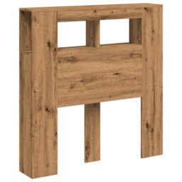 Berkfield Led Headboard Artisan Oak 100X18.5X103.5 Cm Engineered Wood - thumbnail 3