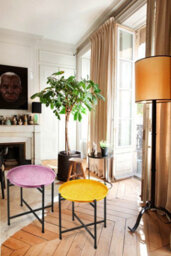 Rozi Duggal Collection Light Purple Side Table - thumbnail 2