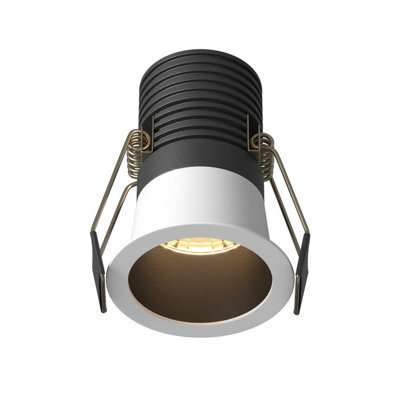 Luminosa Lighting Luminosa Minor Round Recessed Downlight Black And White 3000K 700Lm - image 1