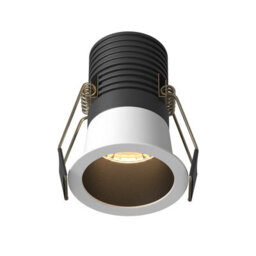 Luminosa Lighting Luminosa Minor Round Recessed Downlight Black And White 3000K 700Lm - thumbnail 1