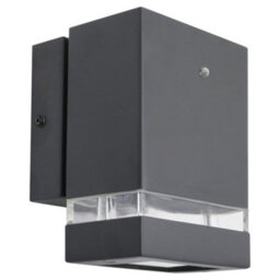 Long Life Lamps Company Downward Outdoor Dusk Till Dawn Wall Light Ip44 Anthracite Black Automatic Sensor Zlc373Dtd - thumbnail 1